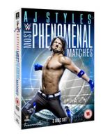 WWE: AJ Styles - Most Phenomenal Matches DVD (2018) AJ Styles cert 15 3 discs