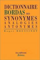 Dictionnaire DES Synonymes, Analogies Et Antonymes | Book