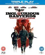 Inglourious Basterds Blu-ray Brad Pitt, Tarantino (DIR) cert 18 2 discs
