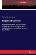 Siegel und Gemmen.by Levy, Abraham New 9783743481039 Fast Free Shipping.#*=
