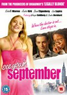 See You in September DVD (2012) Estella Warren, Tunie (DIR) cert 15