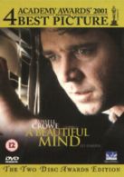 A Beautiful Mind DVD (2002) Russell Crowe, Howard (DIR) cert 12 2 discs