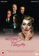 Plenty DVD (2014) Meryl Streep, Schepisi (DIR) cert 15