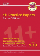 11+ CEM Practice Papers - Ages 9-10 (with Parents' Guide & Online Edition) (CGP