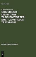 Griechisch - deutsches TaschenwörterBook zum Neuen Testa... | Book