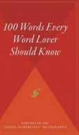 100 Words Every Word Lover Should Know. Dictionary 9780544309371 New<|