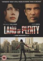 Land of Plenty DVD (2008) Michelle Williams, Wenders (DIR) cert 15