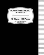 Music Paper Notebook : Blank Sheet Music Notebook: Black Cover,