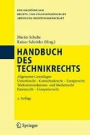 HandBook des Technikrechts: Allgemeine Grundlag. SchrAder, Schulte<|