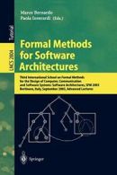 Formal Methods for Software Architectures: Thir. Bernardo, Marco.#*=