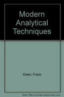 Modern Analytical Techniques By Frank Owen, Ron Jones. 0855050810