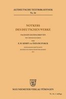 Notkers des Deutschen Werke.by Sehrt, H. New 9783110484281 Fast Free Shipping.#