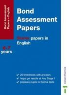 Bond Assessment Papers: Starter Papers in English 6-7 Years By Sarah Lindsay