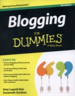 Blogging for dummies by Amy Lupold Bair (Paperback)