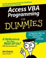 --For dummies: Access VBA programming for dummies by Alan Simpson (Paperback)