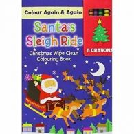 Colour Me Again & Again: Christmas Colour Me Again & Again - Santa's Sleigh