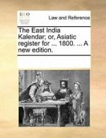 The East India Kalendar; or, Asiatic register f. Contributors, Note.#