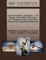 Harold Anderson, Appellant, v. the People of th, FELDMAN, S,,