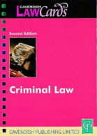 Cavendish: Criminal Lawcards, Cavendish, ISBN 1859415016