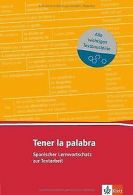 Tener la palabra. Lernwortschatz zur Textarbeit (A2-B2) ... | Book