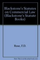 Blackstone's Statutes on Commercial Law (Blackstone's Statute B .9781854313744