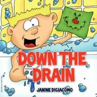 Down the Drain.by Digiacomo, Janine New 9781432777661 Fast Free Shipping.#