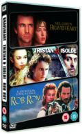 Braveheart/Tristan and Isolde/Rob Roy DVD (2009) Mel Gibson cert 15 3 discs