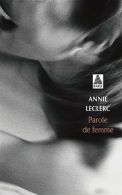 Parole de femme, Leclerc, Annie, ISBN 2742731814