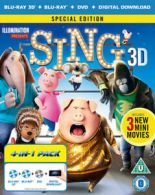 Sing Blu-Ray (2017) Garth Jennings cert U 3 discs