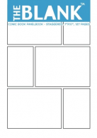 The Blank Comic Book Panelbook - Staggered, 7"x10", 127 Pages, Comics, About, Go