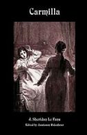 Carmilla.by Fanu, Sheridan New 9781934555644 Fast Free Shipping.#