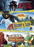 Surf's Up/Open Season/Monster House DVD (2008) Ash Brannon cert PG 3 discs