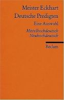 Deutsche Predigten: Eine Auswahl. Mittelhochdt. /Neuhoch... | Book