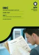 Imc Unit 1 Syllabus Version 11: Study Text by Bpp Learning Media (Paperback)