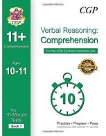 10-Minute Tests for 11+ Comprehension (Ages 10-11) - CEM Test,