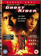Ghost Rider (Extended Cut) DVD (2007) Nicolas Cage, Johnson (DIR) cert 15