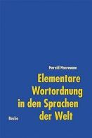 Elementare Wortordnung in den Sprachen der Welt |... | Book