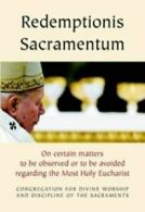 Redemptionis Sacramentum By CONGREGATION FOR DIVINE WORSHIP AND THE DISCIPLINE