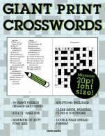 Giant Print Crosswords, Media, Clarity, ISBN 1522820795