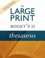 The large print Roget's II thesaurus by Houghton Mifflin Company (Hardback)