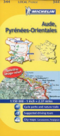 Aude, Pyrenees-Orientales Michelin Local Map 344: No. 344 (Michelin Local Maps),