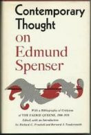 Contemporary Thought on Edmund Spenser: With a Bibliography of Criticism of the