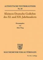 Kleinere Deutsche Gedichte des XI. und XII. Jahrhunderts.by Waag, Alber.#*=