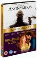 Anonymous/Shakespeare in Love DVD (2012) Rhys Ifans, Emmerich (DIR) cert 15 2