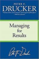 managing for results | Drucker, Peter F. | Book