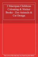 2 Marzipan Childrens Colouring & Sticker Books - Zoo Animals & Cat Design