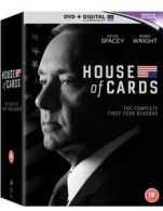 House of Cards: Seasons 1-4 DVD (2016) Kevin Spacey cert 18 16 discs